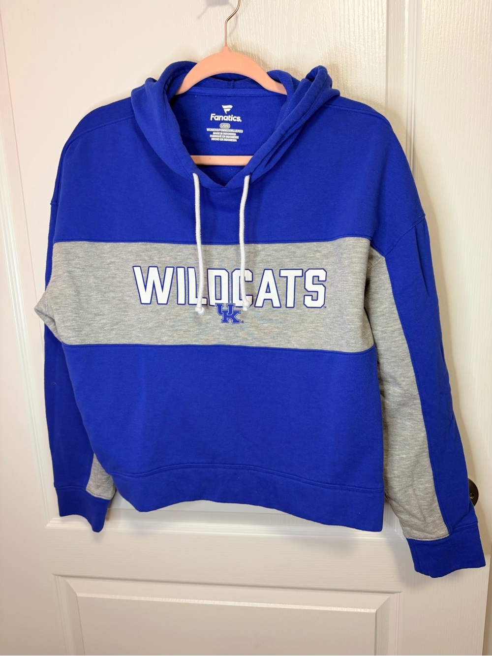 Fanatics Royal Blue and Gray Wildcats hoodie Sweatshirt